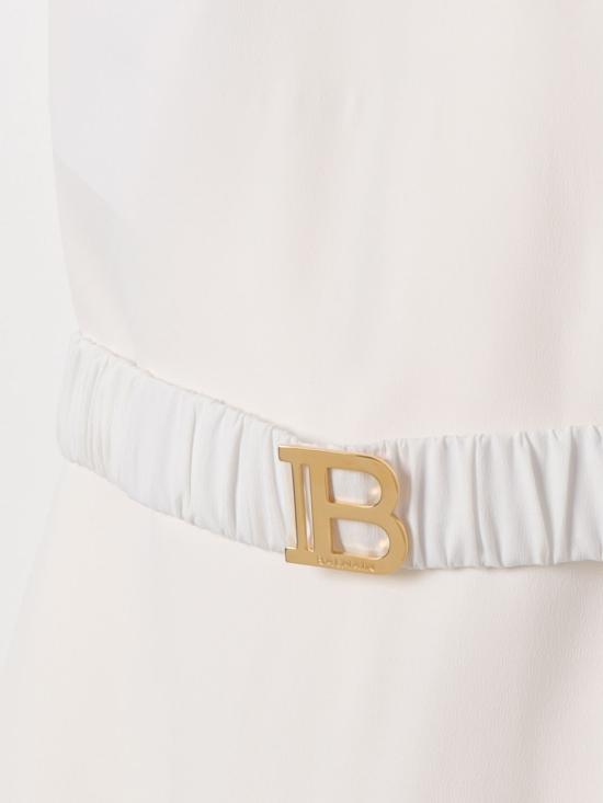 25FW [키즈] 발망 원피스 BU1C12K0172 101OR Ivory - BALMAIN