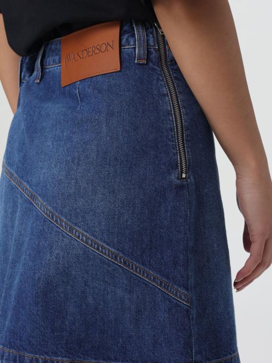 25FW JW앤더슨 데님 스커트 DK0020PG1499 804 Blue - JW ANDERSON