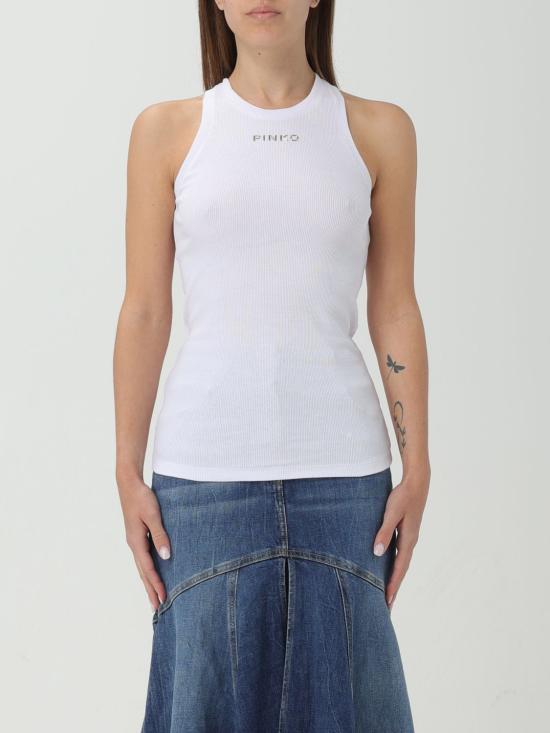 25FW 핑코 민소매 티셔츠 100822A15E Z04 White