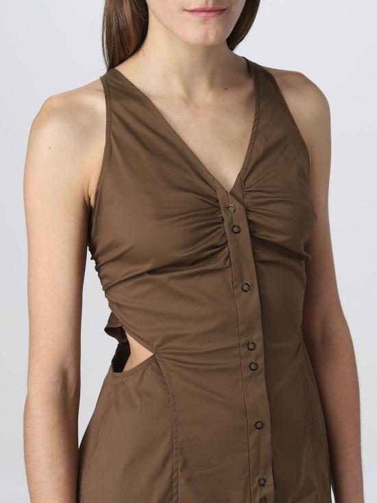  가니 롱 원피스 F7634 377 Olive - GANNI