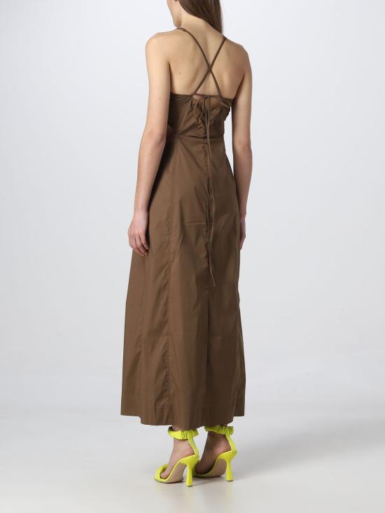  가니 롱 원피스 F7634 377 Olive - GANNI