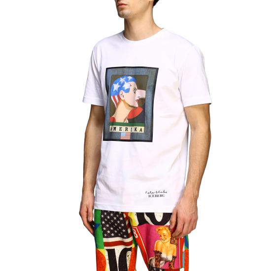  아이스 비 아이스버그 반팔 티셔츠 F02G 6301 1101 White - ICE B ICEBERG