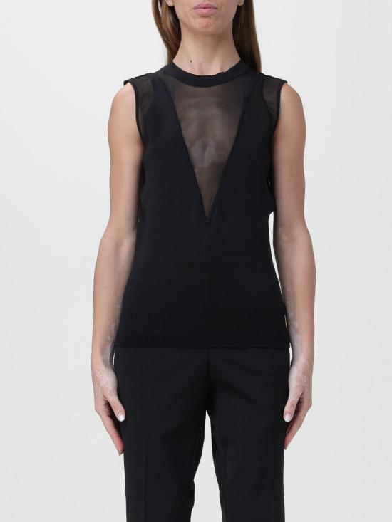 25FW 핑코 민소매 티셔츠 102818A1KX Z99 Black