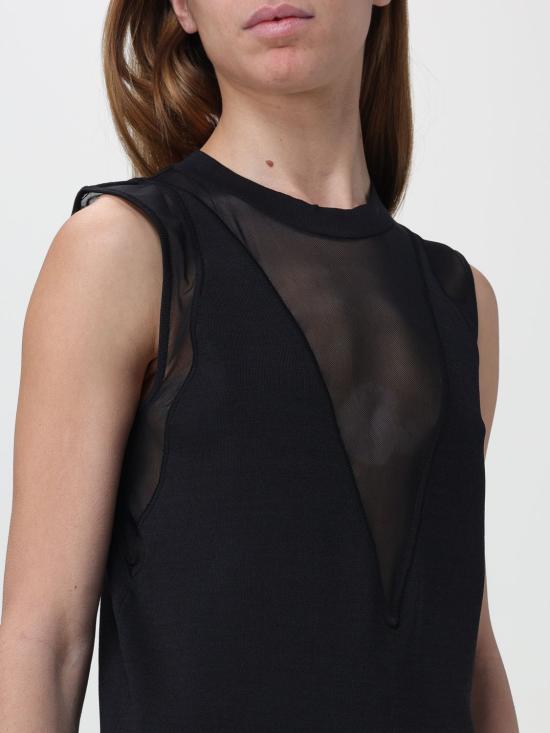 25FW 핑코 민소매 티셔츠 102818A1KX Z99 Black - PINKO