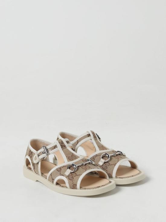  [키즈] 구찌 샌들 772395HAAFE 1942 Yellow Cream - GUCCI