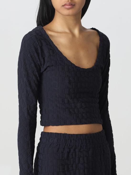  써네이 긴팔 티셔츠 CRTWWTOP026 PLY015 492 DARK NAVY Navy - SUNNEI