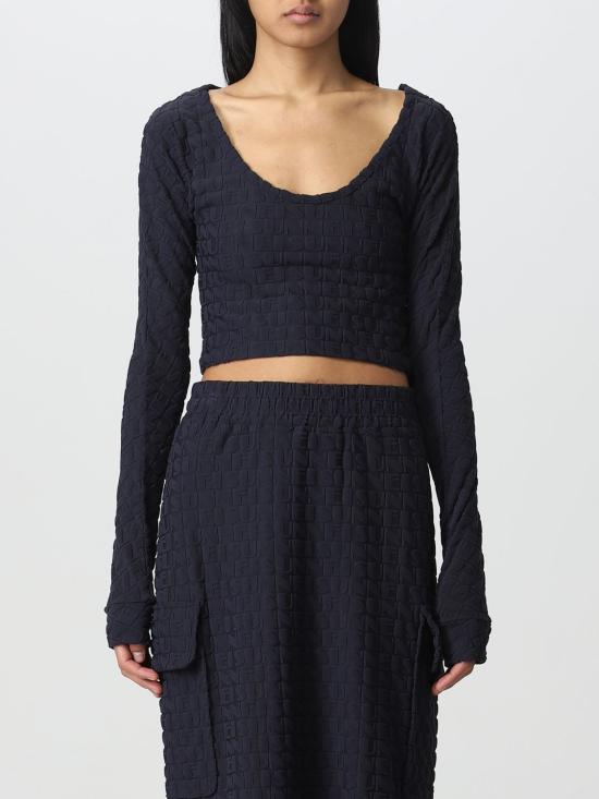  써네이 긴팔 티셔츠 CRTWWTOP026 PLY015 492 DARK NAVY Navy