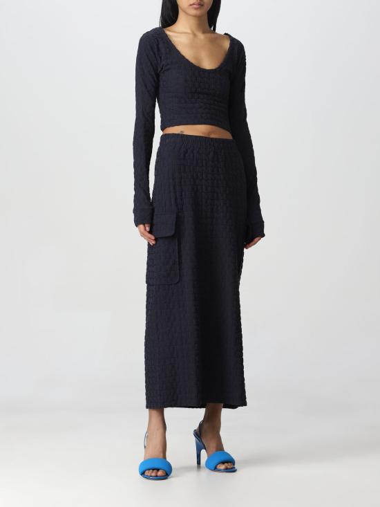  써네이 긴팔 티셔츠 CRTWWTOP026 PLY015 492 DARK NAVY Navy - SUNNEI