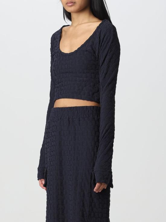  써네이 긴팔 티셔츠 CRTWWTOP026 PLY015 492 DARK NAVY Navy - SUNNEI