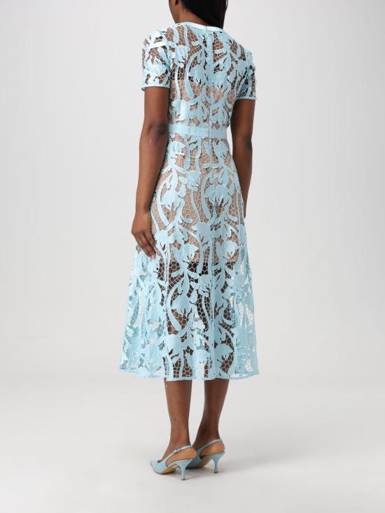 25FW 셀프 포트레이트 미디 원피스 RS24181MBL BLUE Blue - SELF PORTRAIT