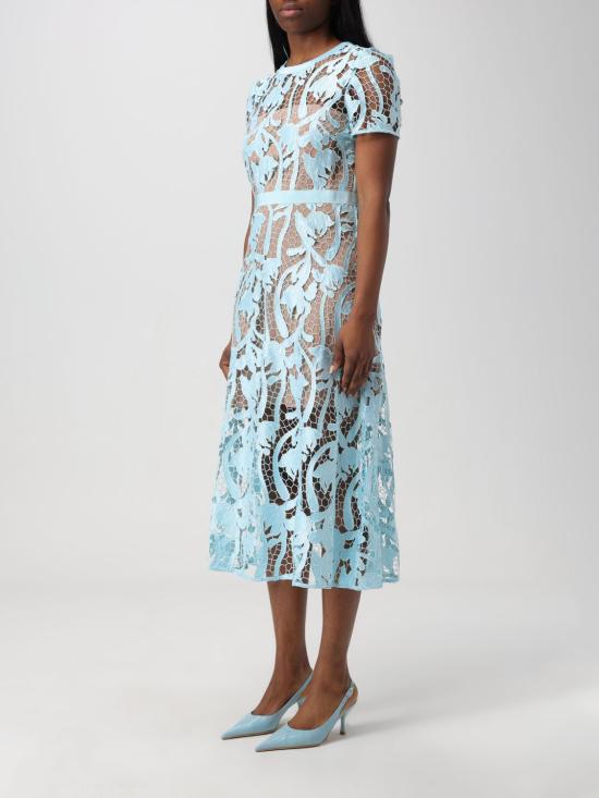 25FW 셀프 포트레이트 미디 원피스 RS24181MBL BLUE Blue - SELF PORTRAIT