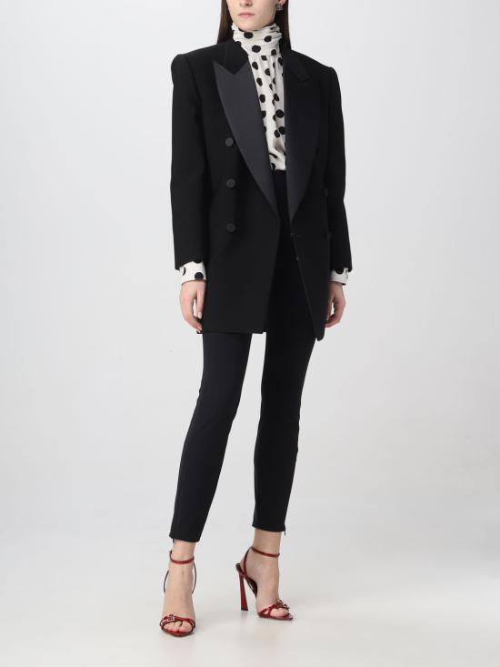  생로랑 블라우스 716159Y6F08 9787 Yellow Cream - SAINT LAURENT