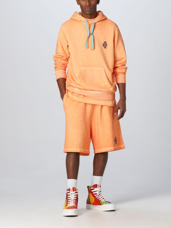 25FW 마르셀로 불론 후드 티셔츠 CMBB007S23FLE004 2025 Orange - MARCELO BURLON