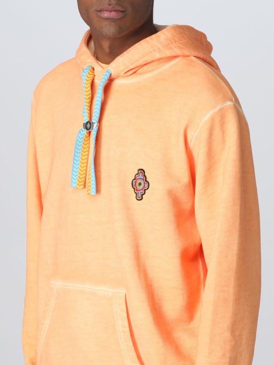 25FW 마르셀로 불론 후드 티셔츠 CMBB007S23FLE004 2025 Orange - MARCELO BURLON