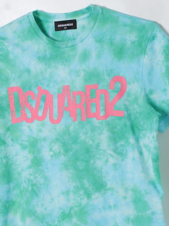 25FW [키즈] 디스퀘어드2 티셔츠 DQ2369D0A90 DQ504 Green - DSQUARED2
