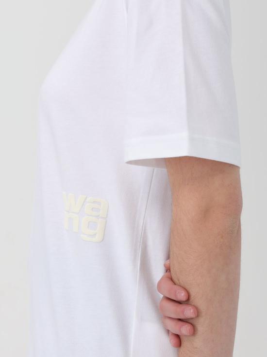 25FW 알렉산더 왕 반팔 티셔츠 4CC3221357 100 White - ALEXANDER WANG