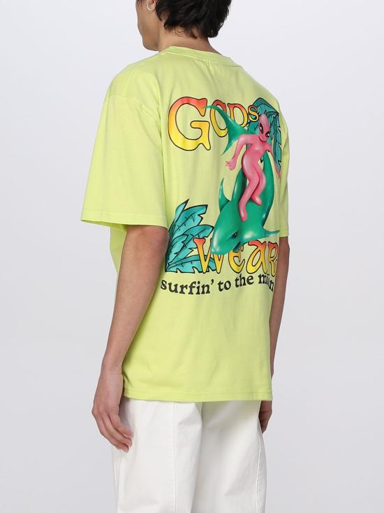 25FW 지씨디에스 반팔 티셔츠 SS23M130653 51 Green - GCDS