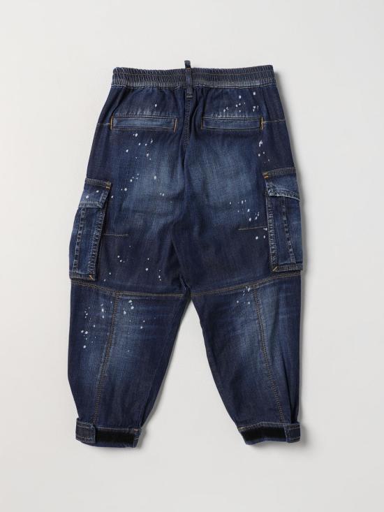 25FW [키즈] 디스퀘어드2 진 DQ1924D0A63 DQ01 Denim - DSQUARED2