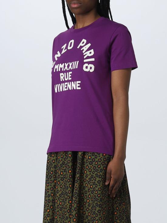  겐조 반팔 티셔츠 FD52TS0424SO 83 Violet - KENZO