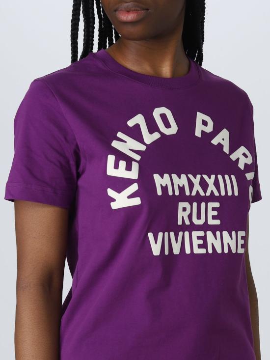  겐조 반팔 티셔츠 FD52TS0424SO 83 Violet - KENZO