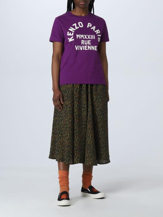  겐조 반팔 티셔츠 FD52TS0424SO 83 Violet - KENZO