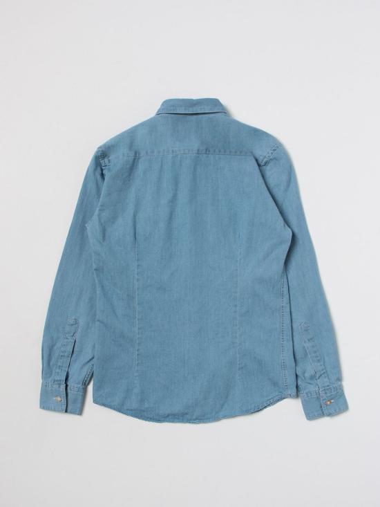 25FW [키즈] 누프키트 데님 셔츠 NK878 71 Gnawed Blue - NUPKEET