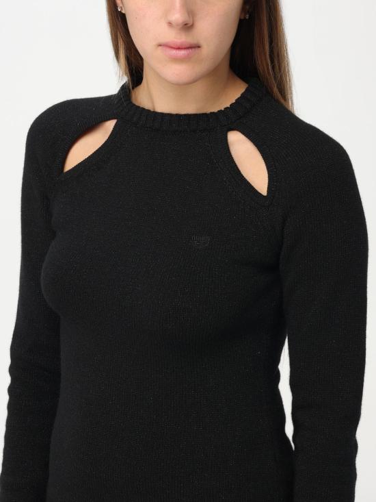 25FW 키아라 페라그니 숏 원피스 75CBOM05CMA05 899 Black - CHIARA FERRAGNI