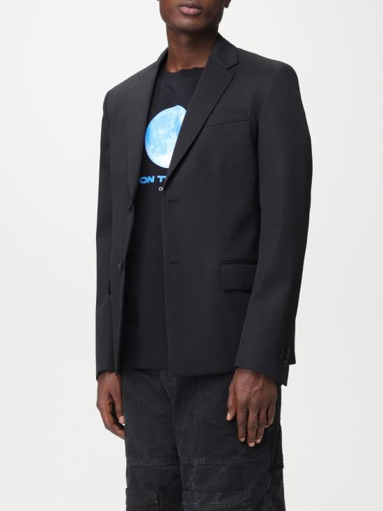 25FW 오프화이트 수트 자켓 OMEN063F23FAB001 1010 Black - OFF WHITE