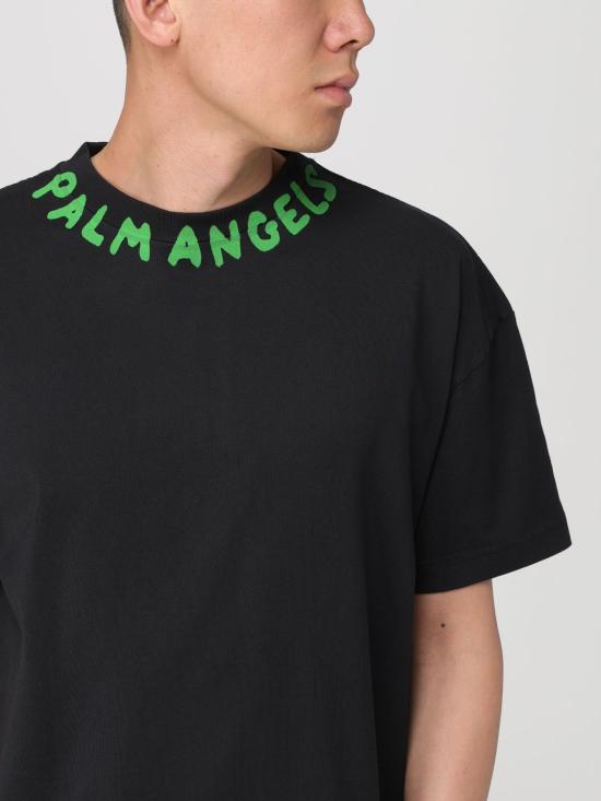  팜앤젤스 반팔 티셔츠 PWAA073S24JER001 1070 Black - PALM ANGELS