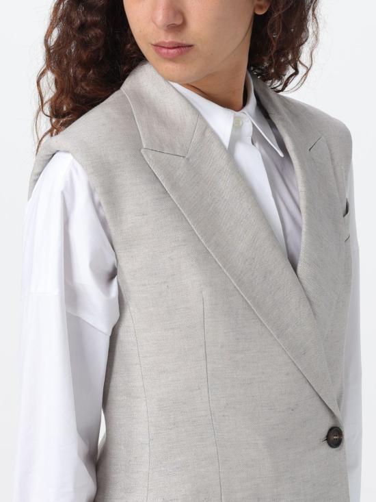  브루넬로 쿠치넬리 베스트 MH5672006 C011 Grey - BRUNELLO CUCINELLI