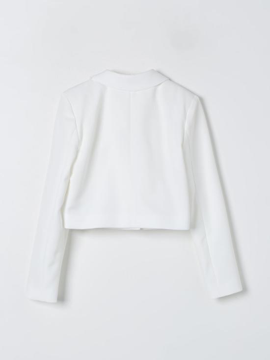 25FW [키즈] 미스블루마린 캐주얼 자켓 IA4019T2200 10602 White - MISS BLUMARINE