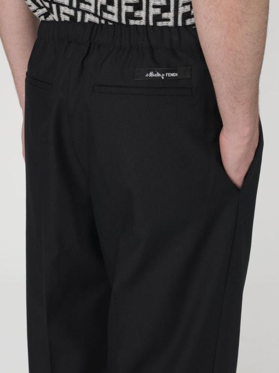 25FW 펜디 스트레이트 팬츠 FB0979AR8S F0QA1 Black - FENDI