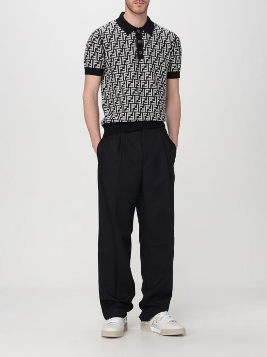 25FW 펜디 스트레이트 팬츠 FB0979AR8S F0QA1 Black - FENDI