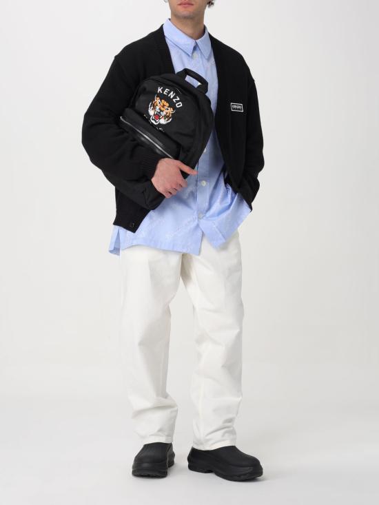 25FW 겐조 바이 베르디 오버사이즈 셔츠 FE55CH5079JM 64 Blue - KENZO