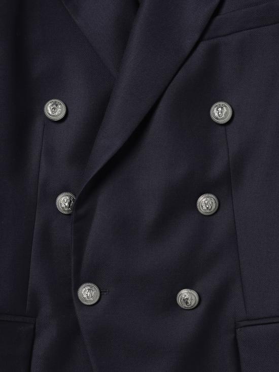 25FW [키즈] 발망 캐주얼 자켓 BT2R94I0183 635 Blue - BALMAIN