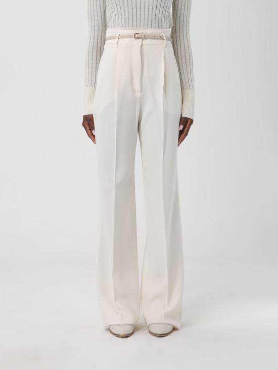  막스마라 스튜디오 스트레이트 팬츠 2416131041600 008 Yellow Cream