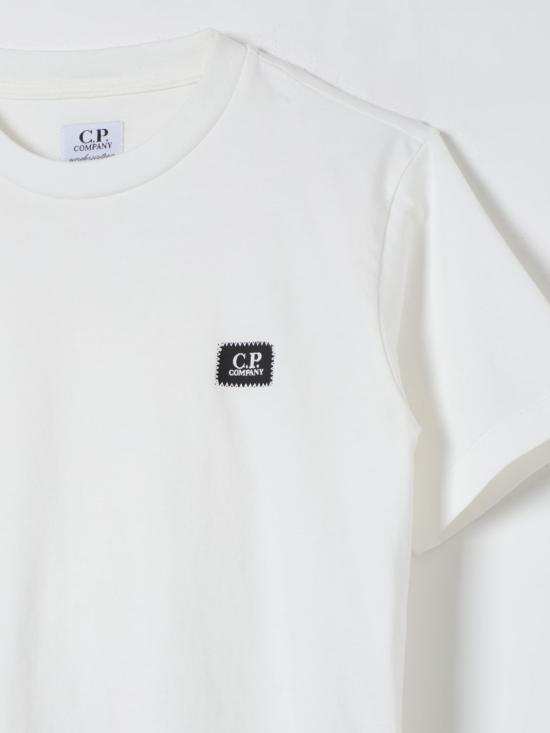 25FW [키즈] 씨피 컴퍼니 티셔츠 CNM008LAA17 10135 White - C.P. COMPANY
