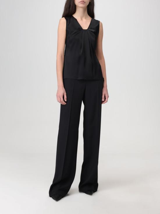 25FW 알베르타 페레티 팔라초 팬츠 03111618 0555 Black - ALBERTA FERRETTI