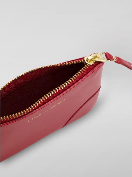 25FW 꼼데가르송 클래식 레더 라인 파우치 SA8100 Red - COMME DES GARCONS