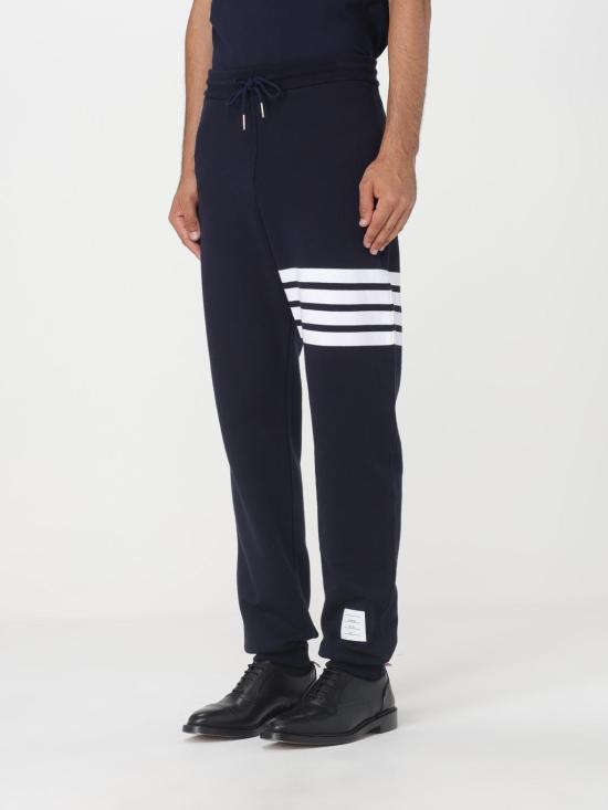 26SS 톰브라운 클래식 루프백 4바 스웨트팬츠 MJQ008H00535 461 Blue - THOM BROWNE