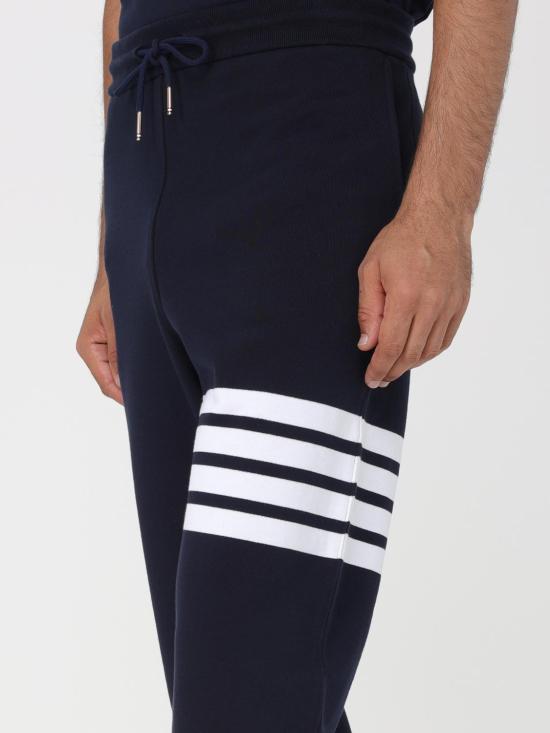 26SS 톰브라운 클래식 루프백 4바 스웨트팬츠 MJQ008H00535 461 Blue - THOM BROWNE