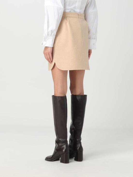  막스마라 숏 스커트 2311063636600 002 Beige - MAX MARA