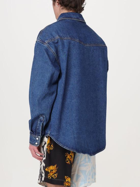 25FW 팜앤젤스 데님 셔츠 PMYD023R24DEN002 4001 Denim - PALM ANGELS