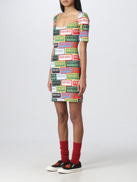  겐조 숏 원피스 FD52RO7294SN MU Green - KENZO