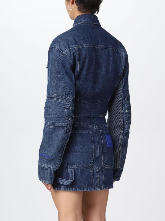  오프화이트 데님 자켓 OWYE044S23DEN001 4500 Blue - OFF WHITE