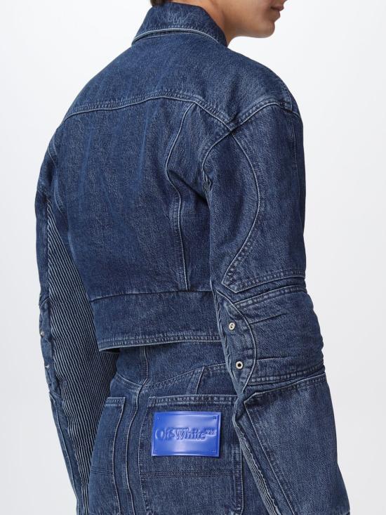  오프화이트 데님 자켓 OWYE044S23DEN001 4500 Blue - OFF WHITE
