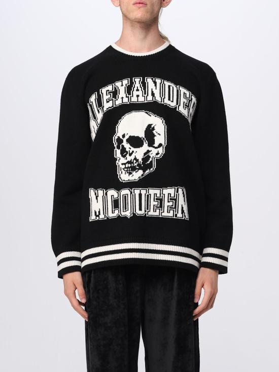 25FW 알렉산더 맥퀸 스웨터 760760Q1XII 1011 Black