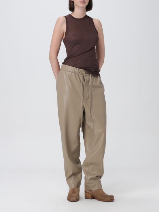  나누슈카 스트레이트 팬츠 NM24RSPA00879 ASHY TAUPE Coffee - NANUSHKA