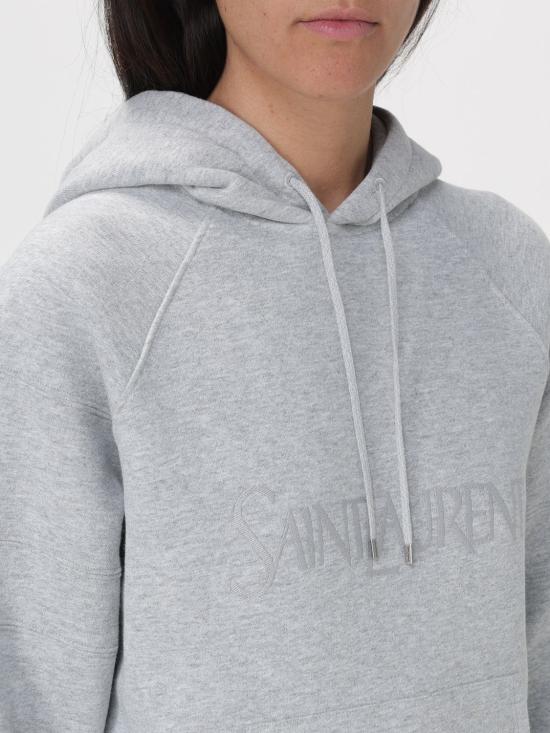  생로랑 후드 티셔츠 728319 Y37GY 1403 Grey - SAINT LAURENT