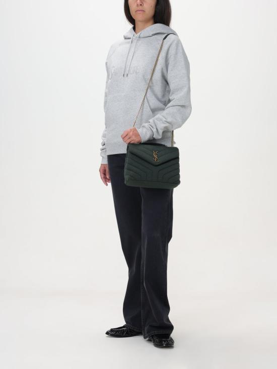  생로랑 후드 티셔츠 728319 Y37GY 1403 Grey - SAINT LAURENT